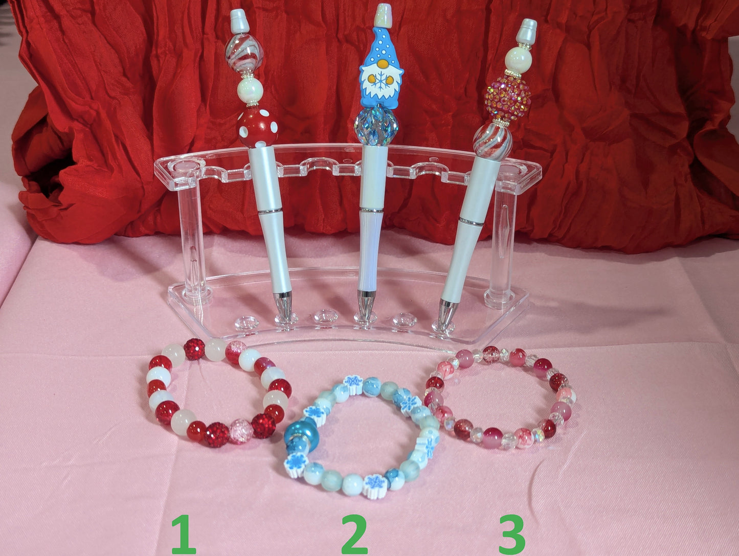 Christmas Pen and Bracelet Set