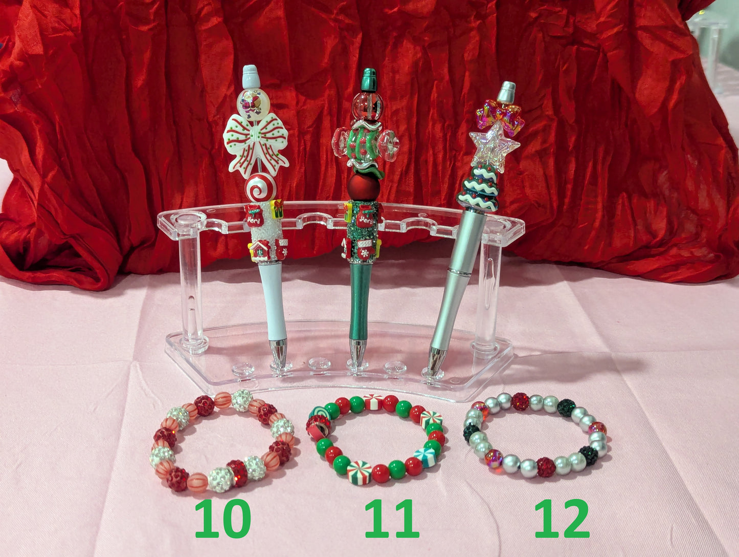 Christmas Pen and Bracelet Set
