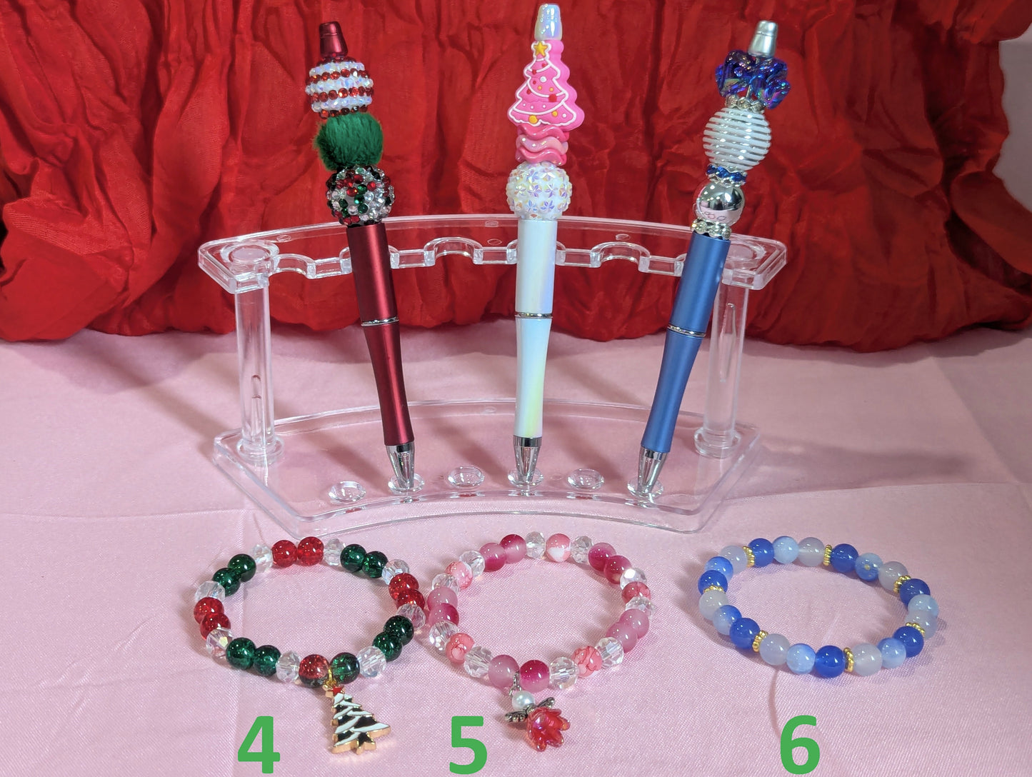 Christmas Pen and Bracelet Set